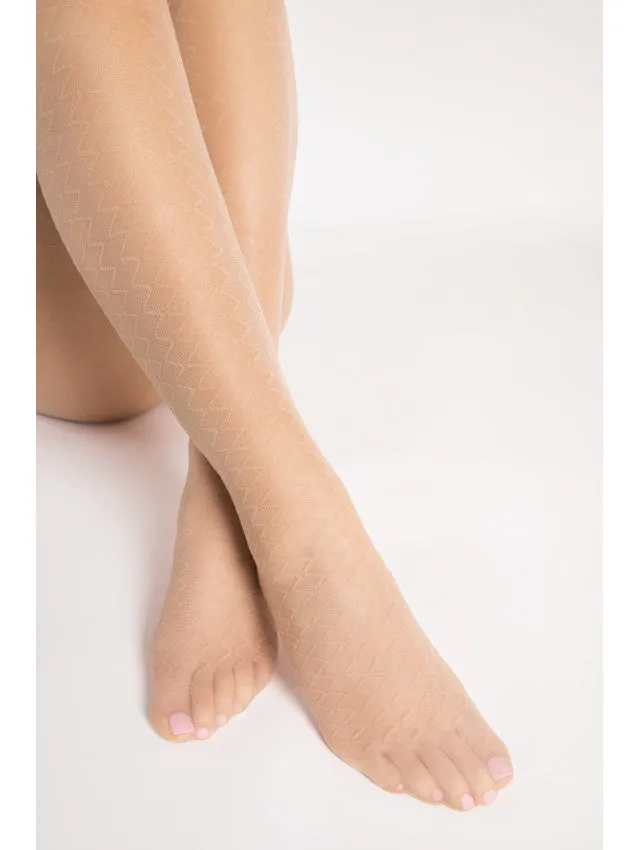 Fiore Step Up 15 Den Design Pantyhose