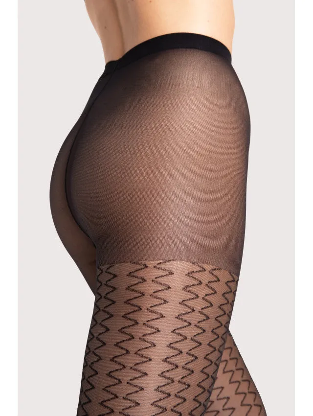 Fiore Step Up 15 Den Design Pantyhose
