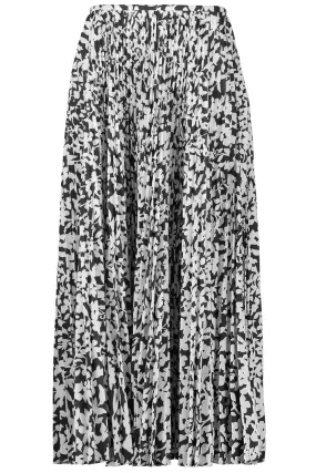 Floral Pleated Skirt