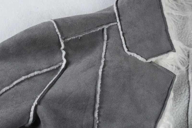 Fur Jacket With Turn-Down Collar