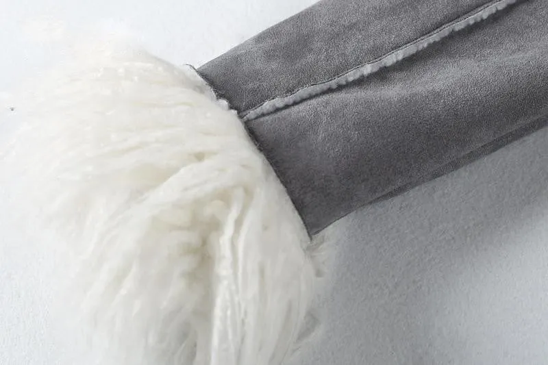 Fur Jacket With Turn-Down Collar
