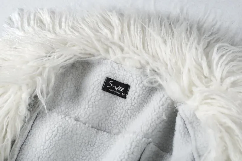 Fur Jacket With Turn-Down Collar