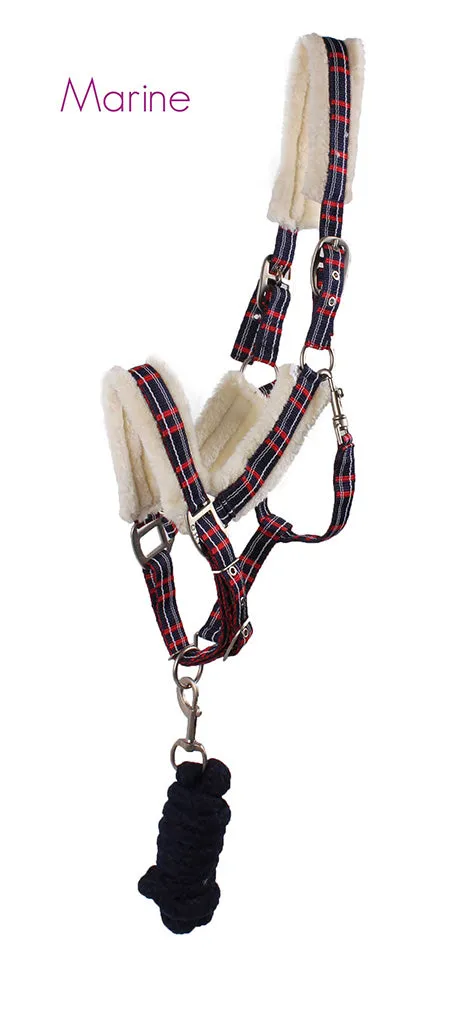Fur Lined Head Collar Set