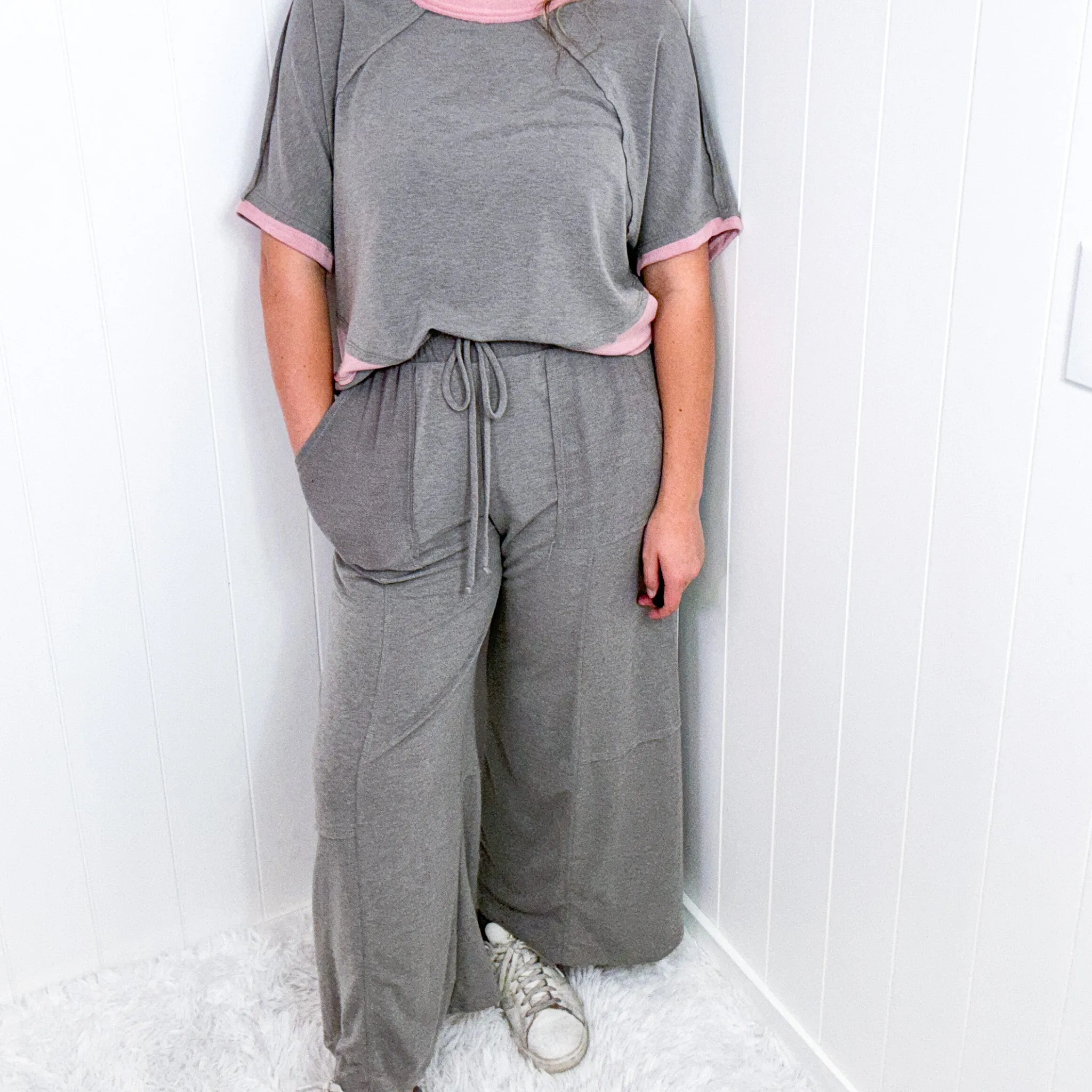 Haven't Met You Yet Wide Leg Palazzo Pants In Mocha *Final Sale*