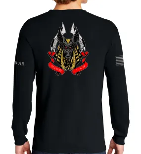 Hellhound Long Sleeve 50-50 Blend Unisex Shirt. This shirt IS approved for PT