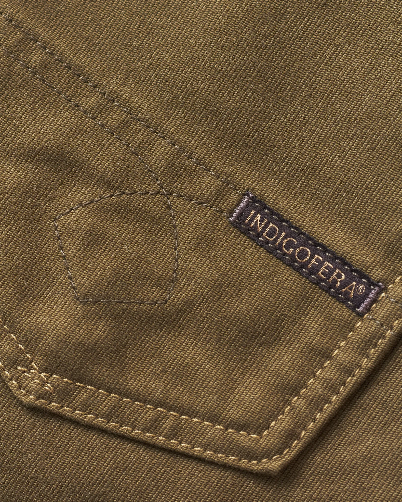 Indigofera Kirk Jeans Bedford Dark Olive