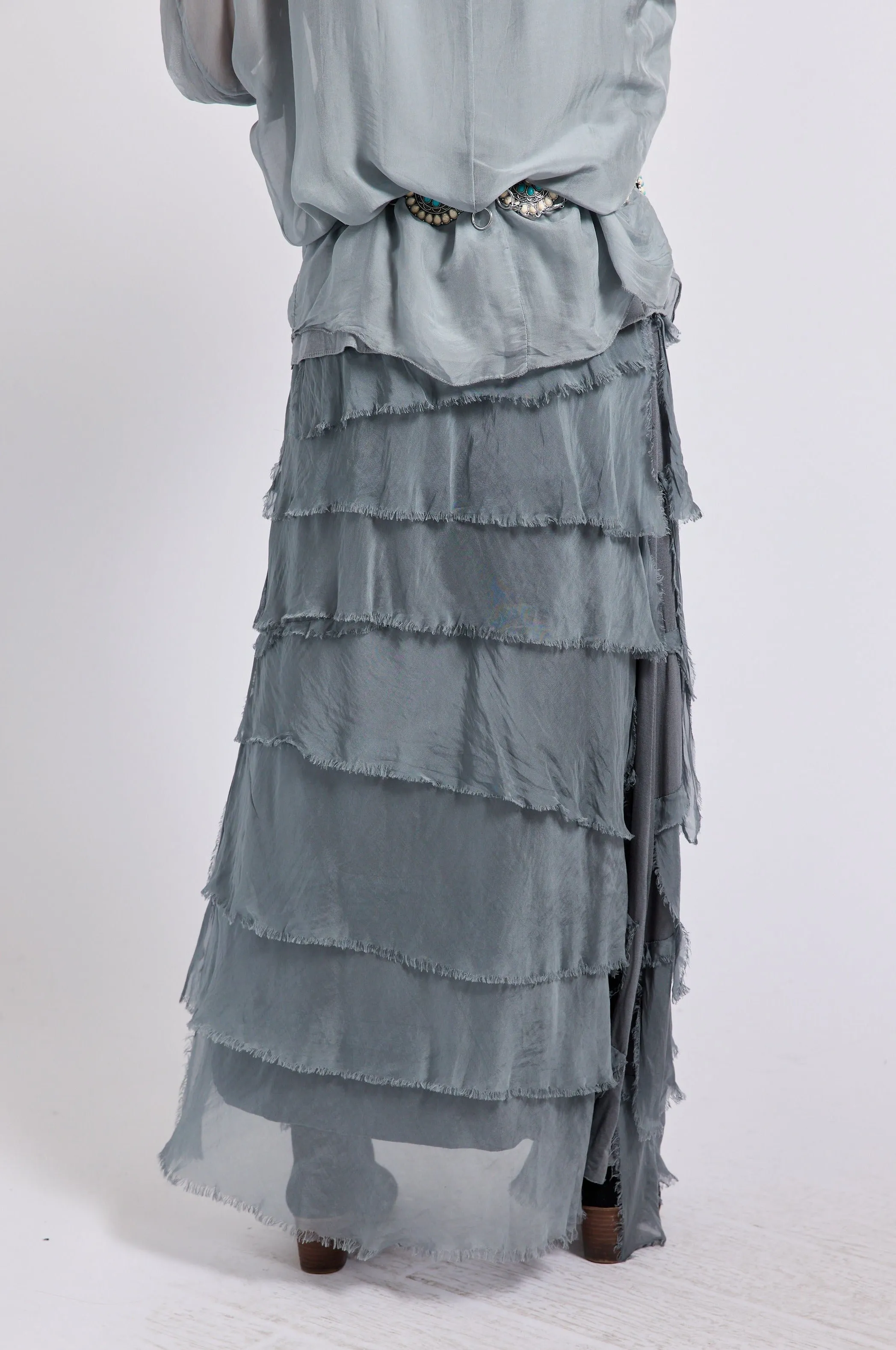 Italian Silk Layered Skirt