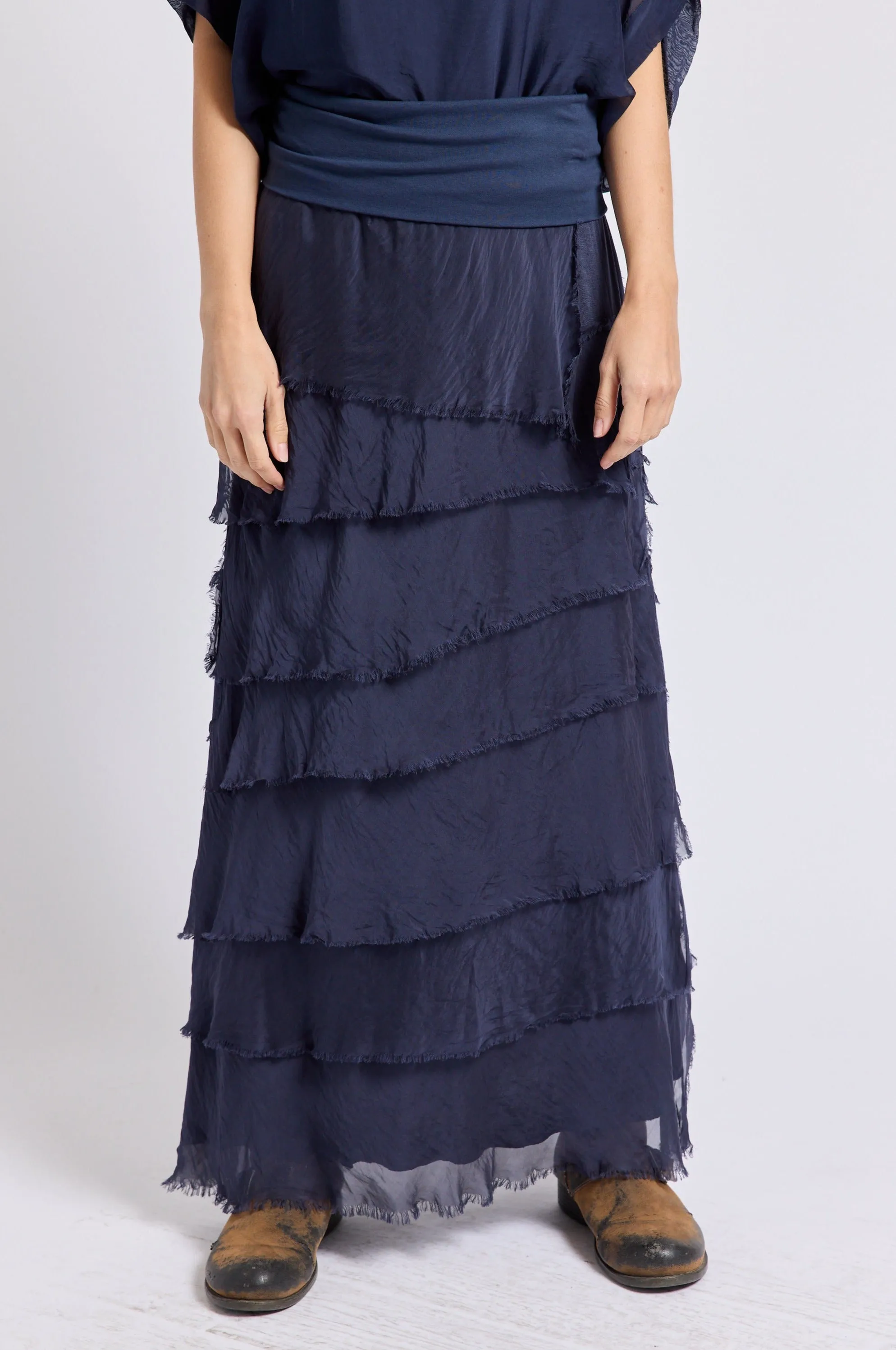 Italian Silk Layered Skirt