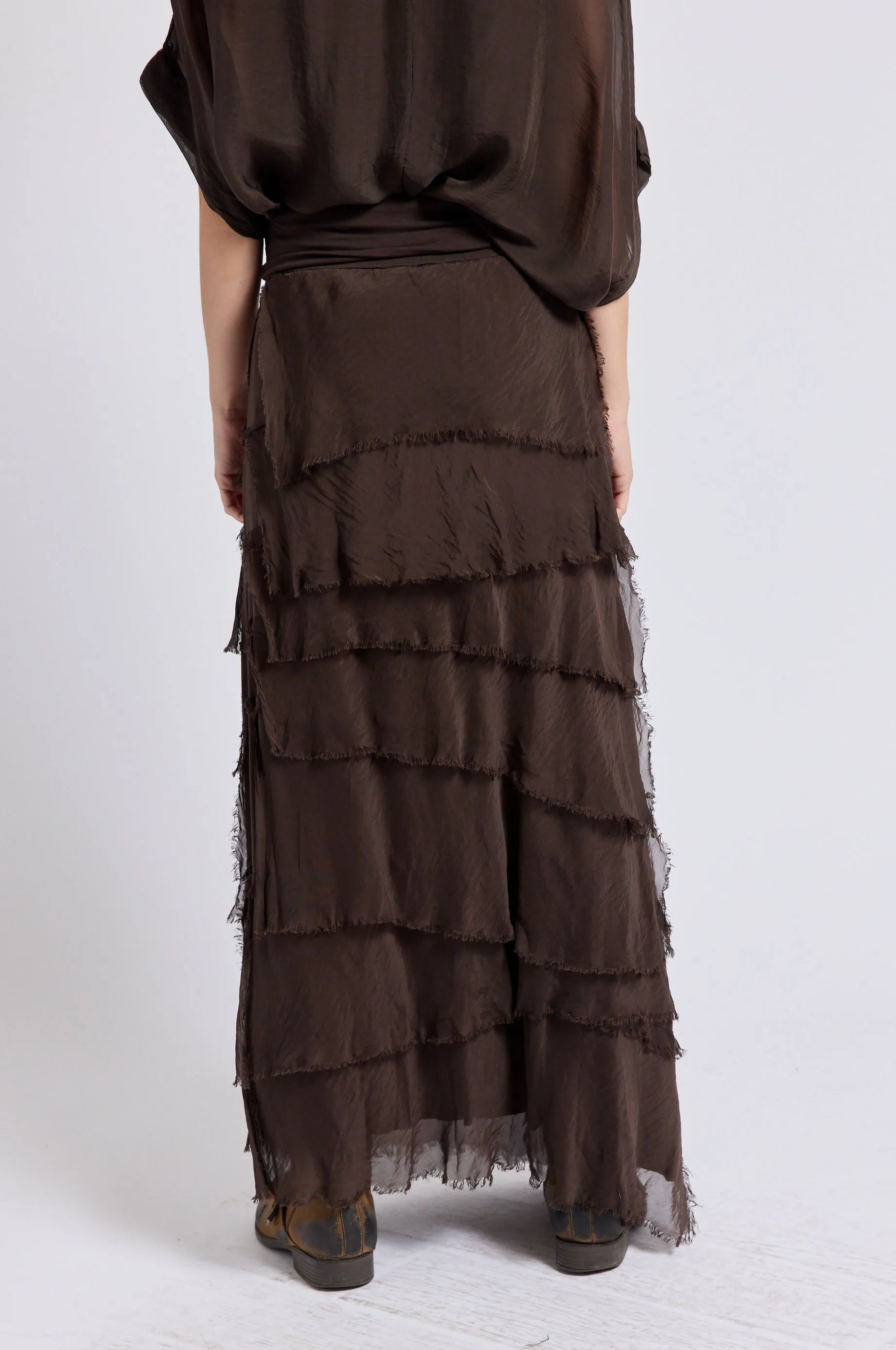 Italian Silk Layered Skirt