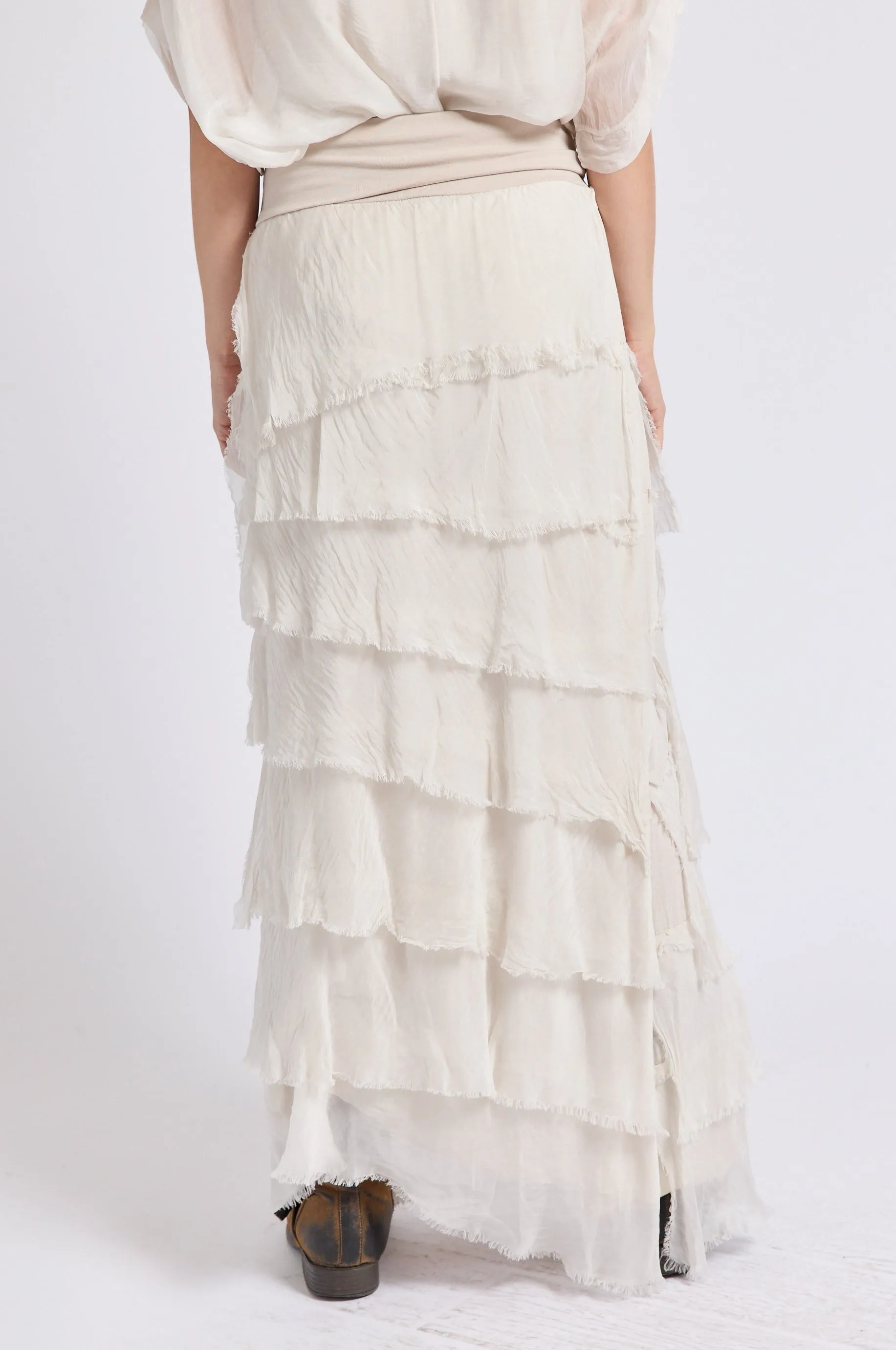 Italian Silk Layered Skirt