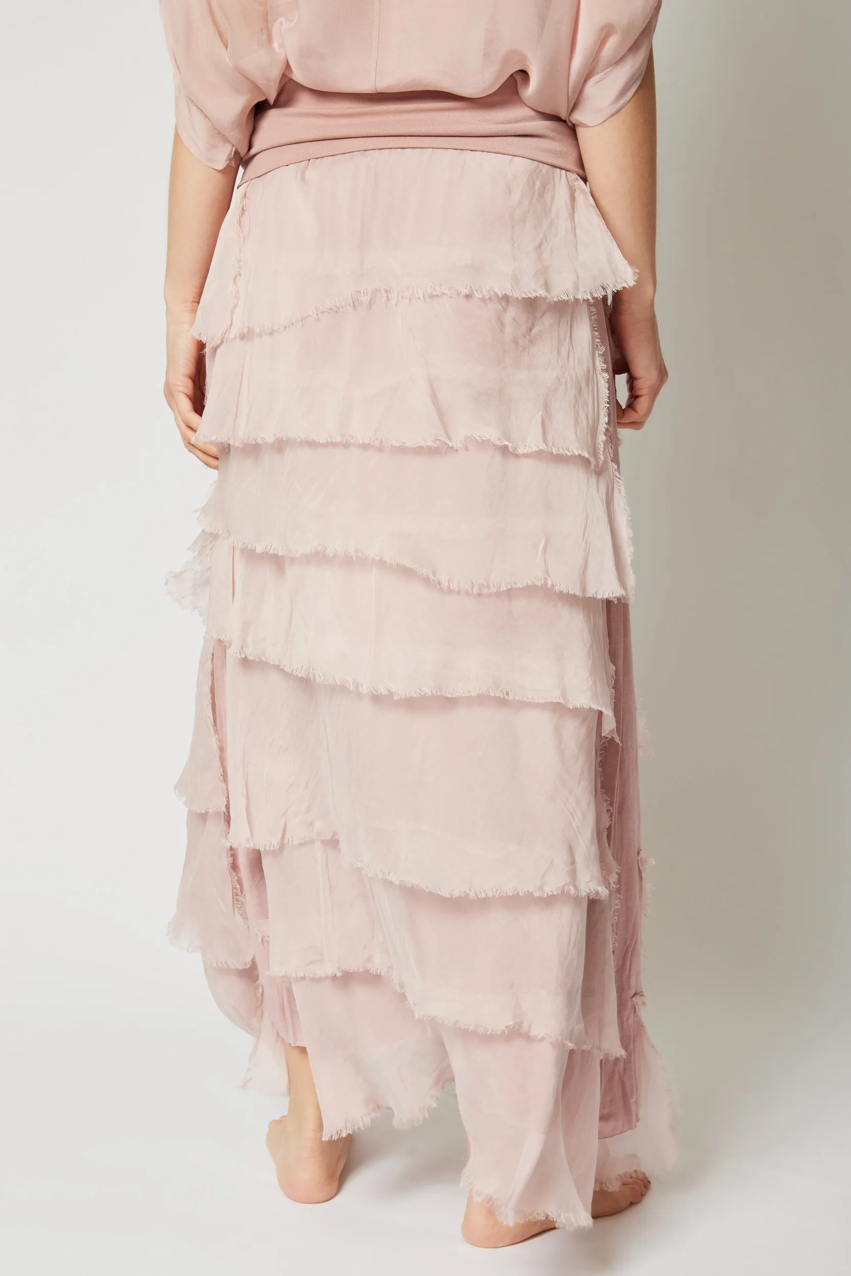 Italian Silk Layered Skirt