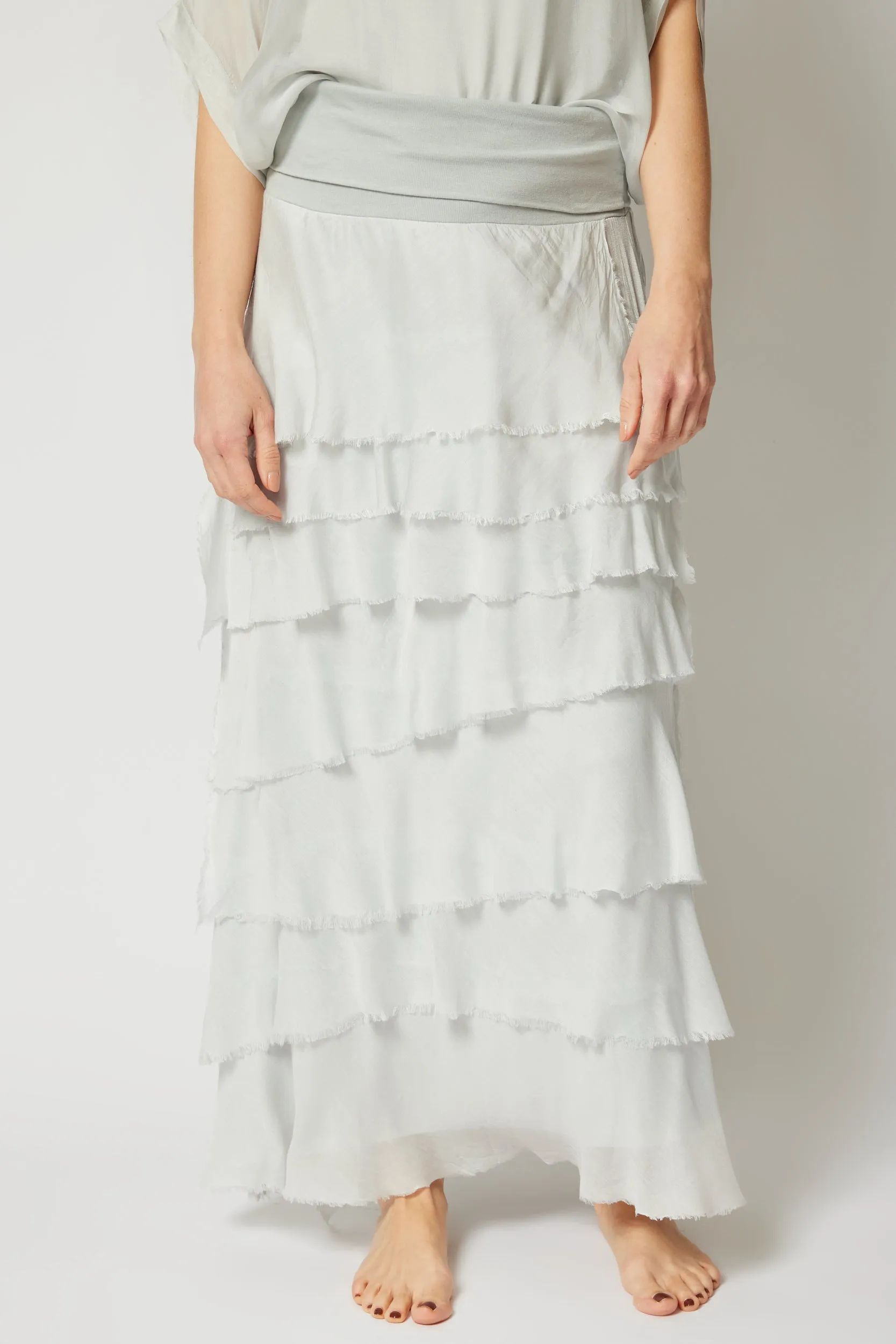 Italian Silk Layered Skirt