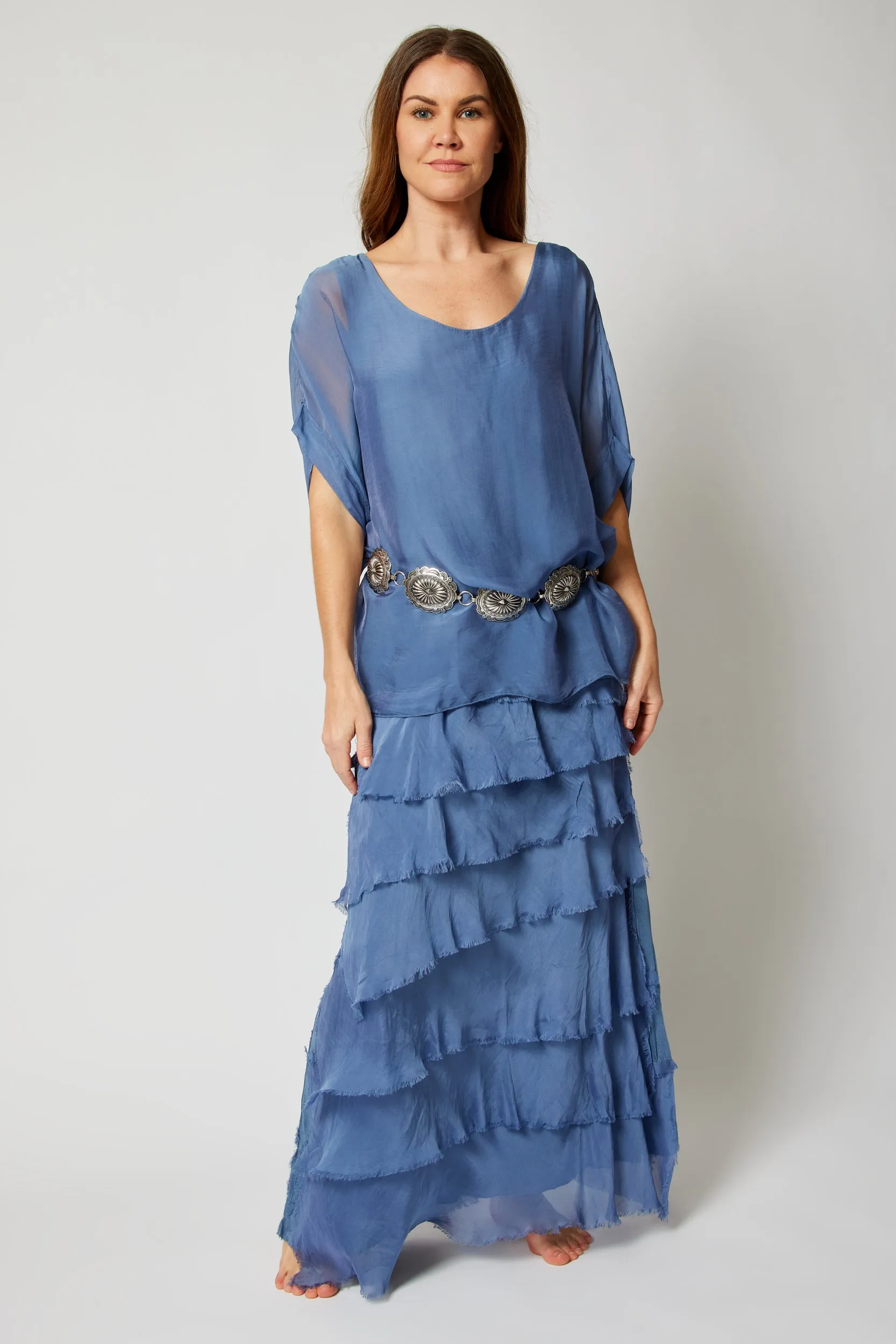 Italian Silk Layered Skirt