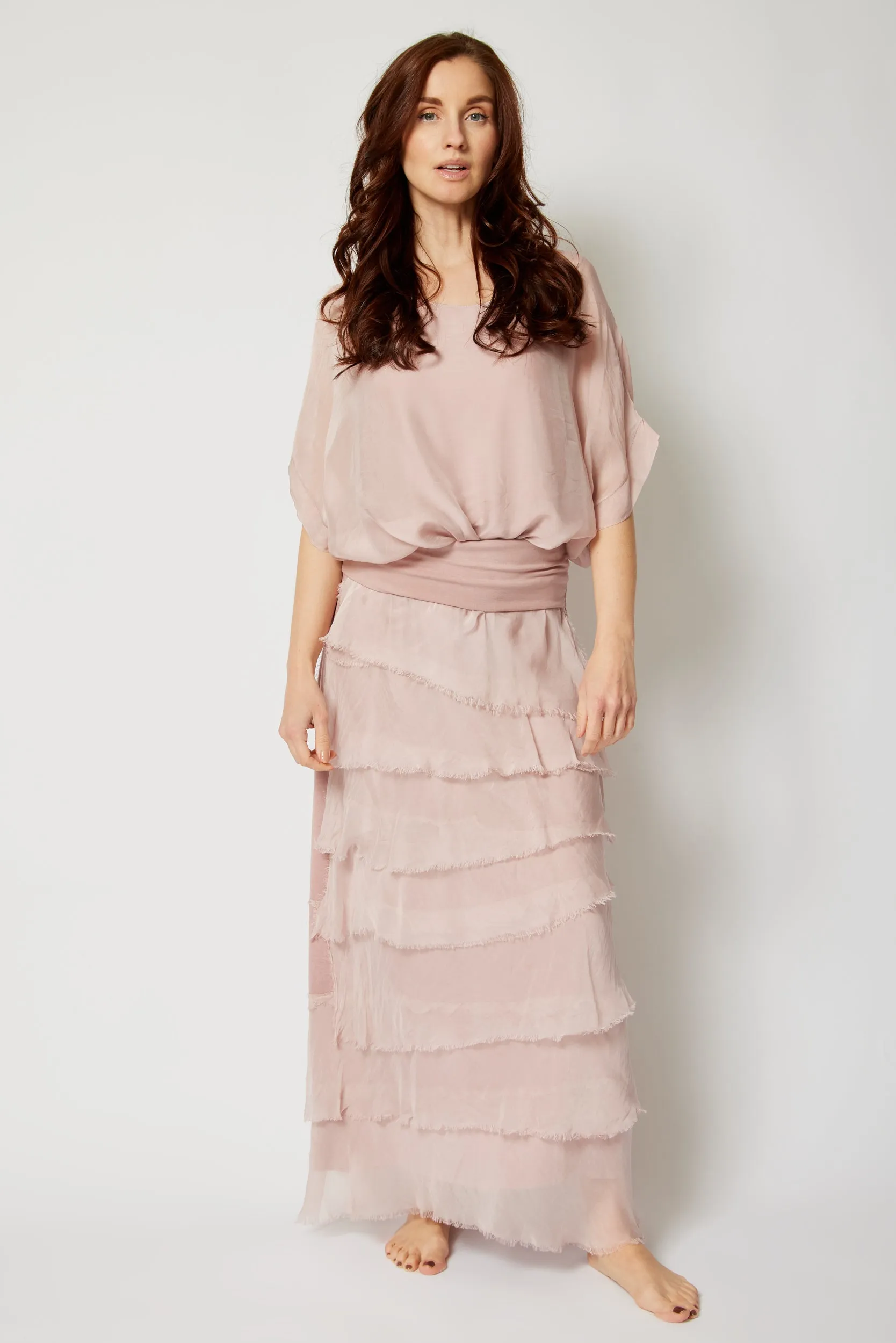Italian Silk Layered Skirt