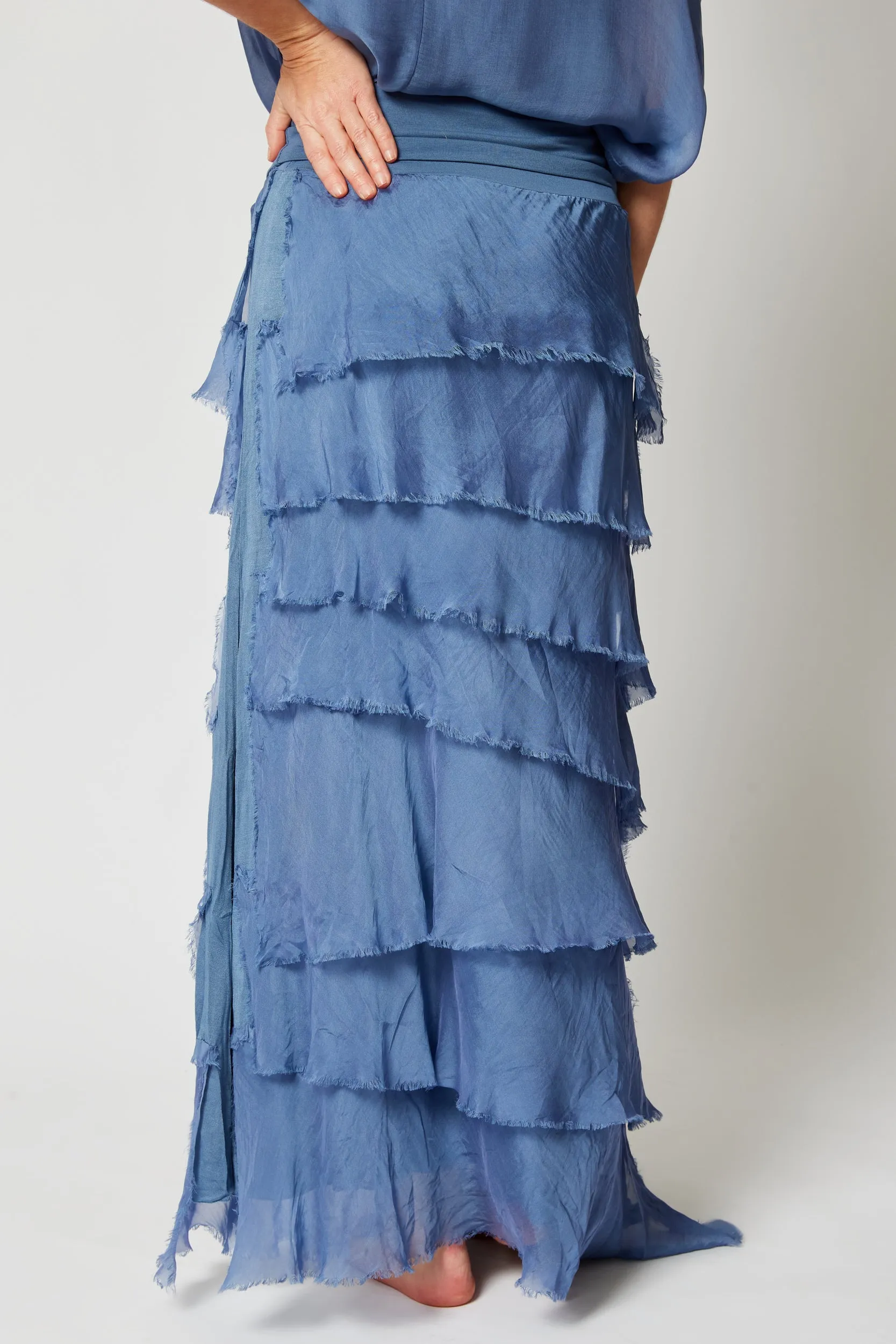 Italian Silk Layered Skirt