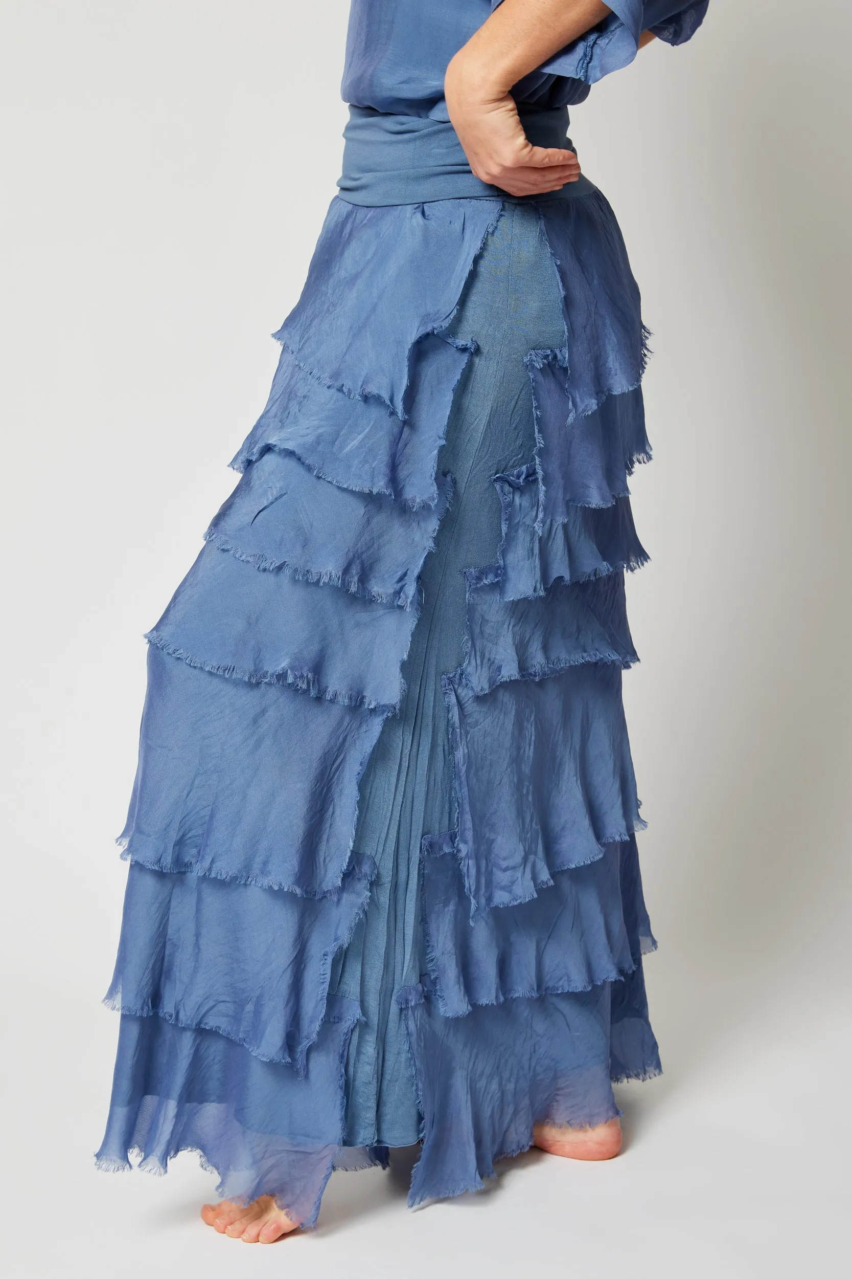 Italian Silk Layered Skirt
