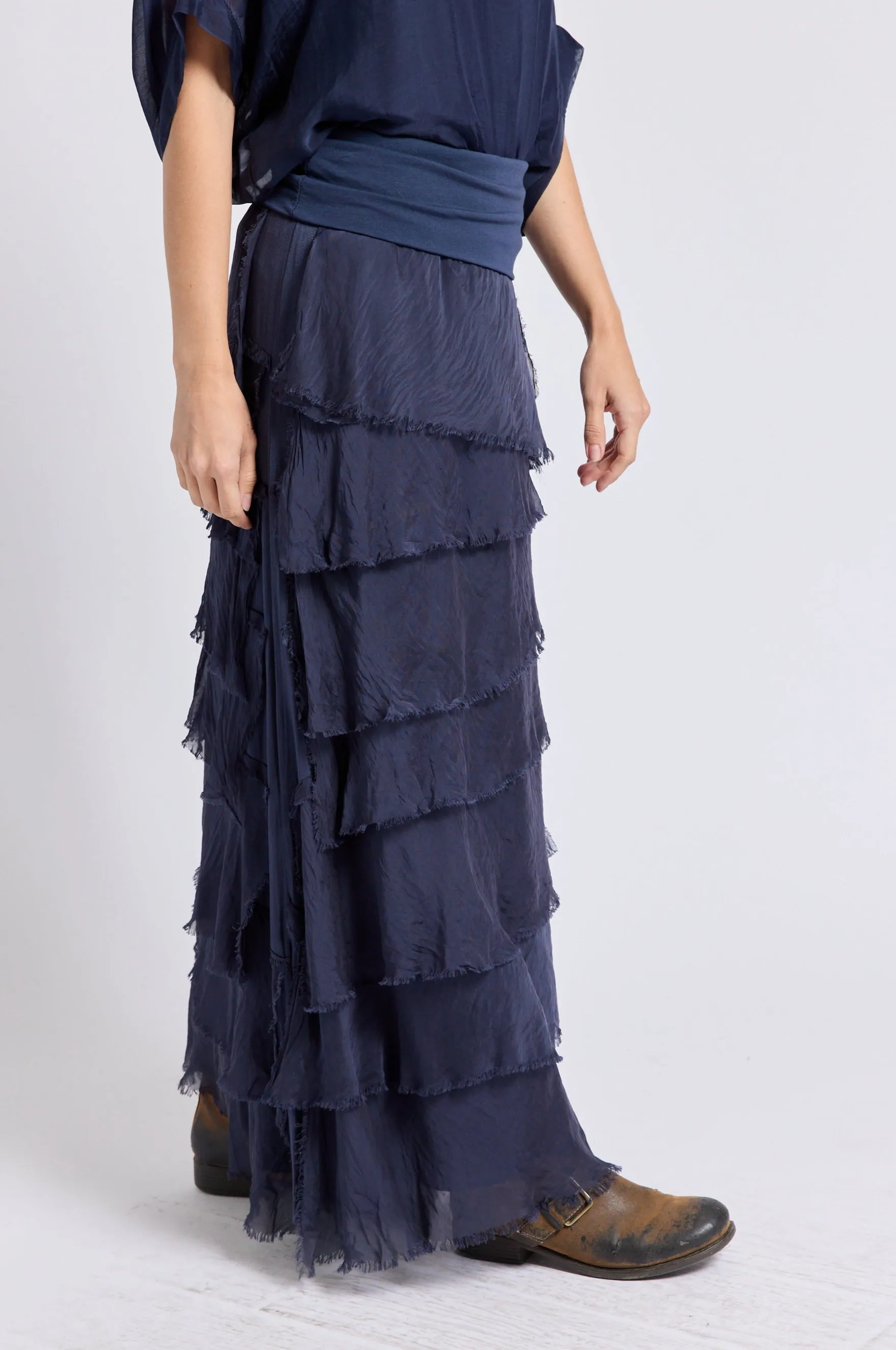 Italian Silk Layered Skirt