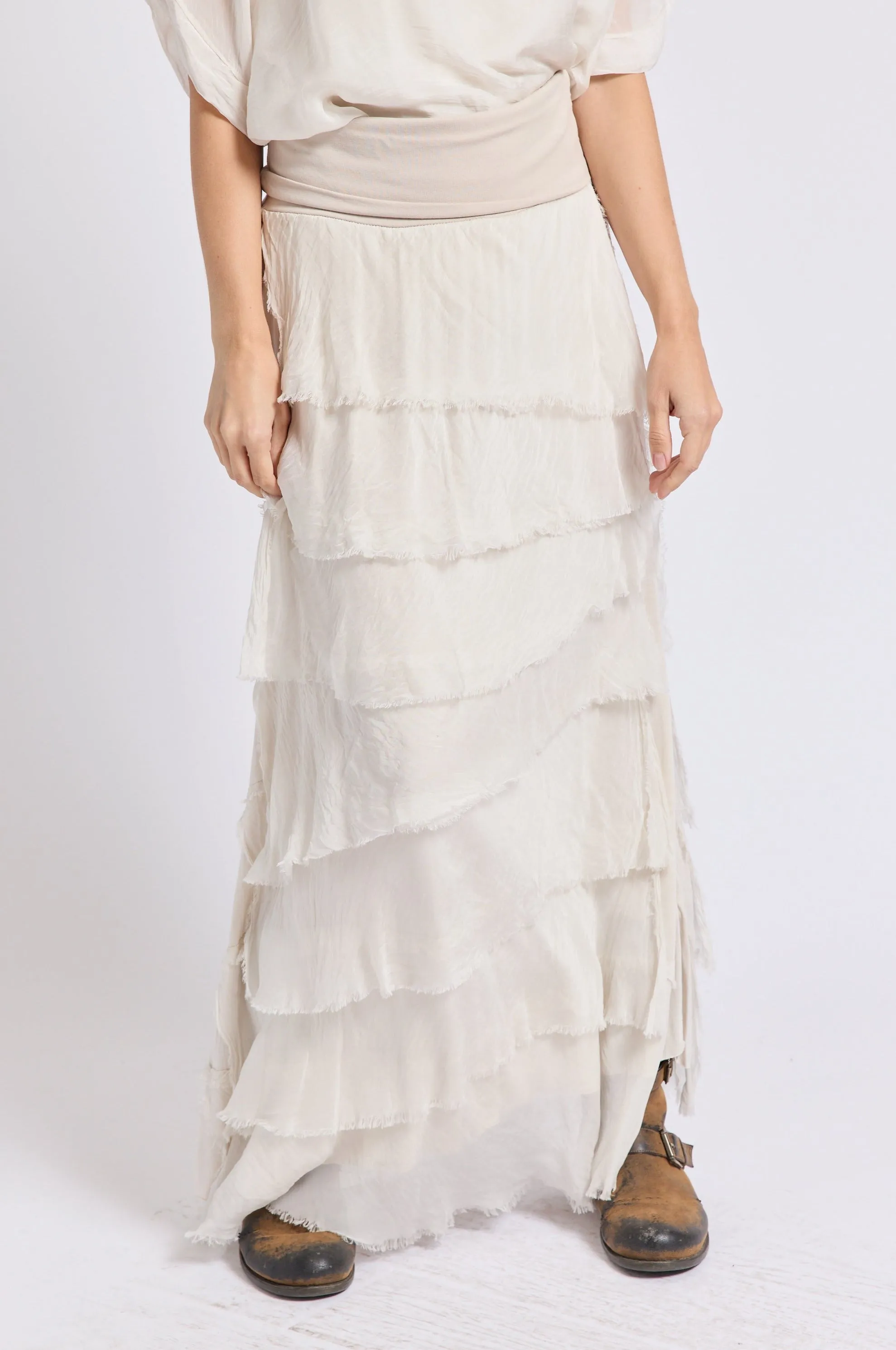 Italian Silk Layered Skirt
