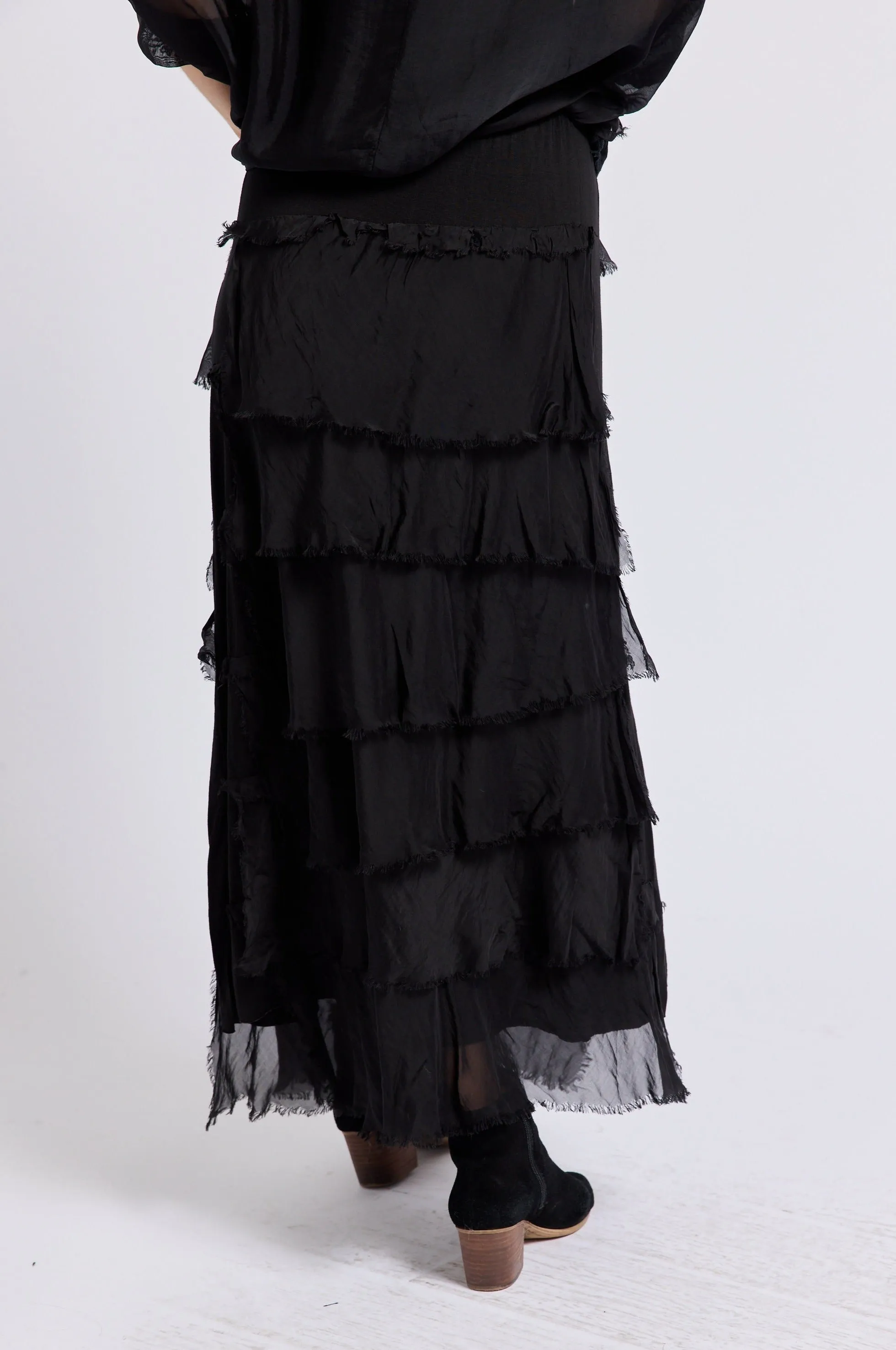 Italian Silk Layered Skirt