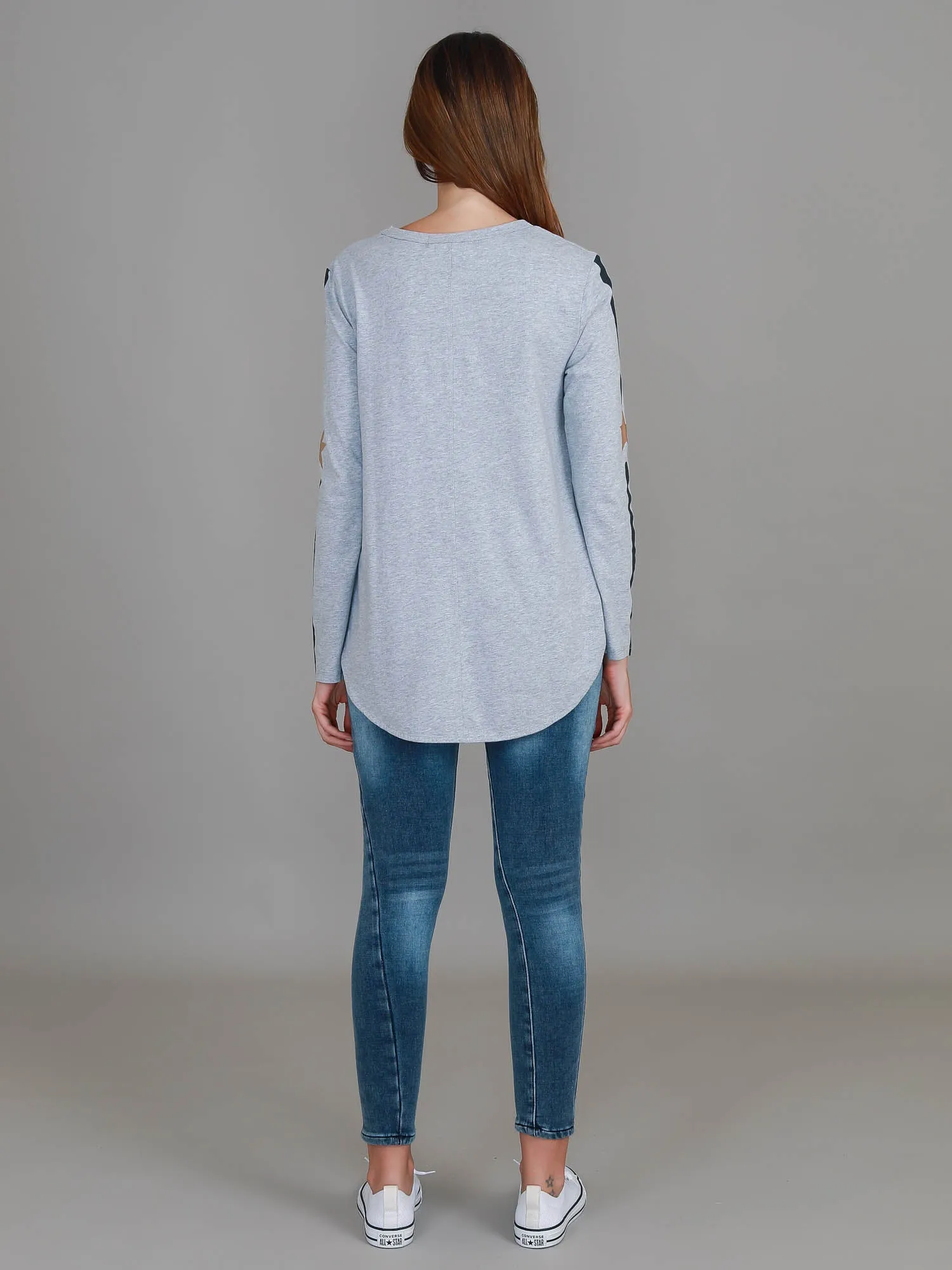 Junee Curved Hem T Shirt