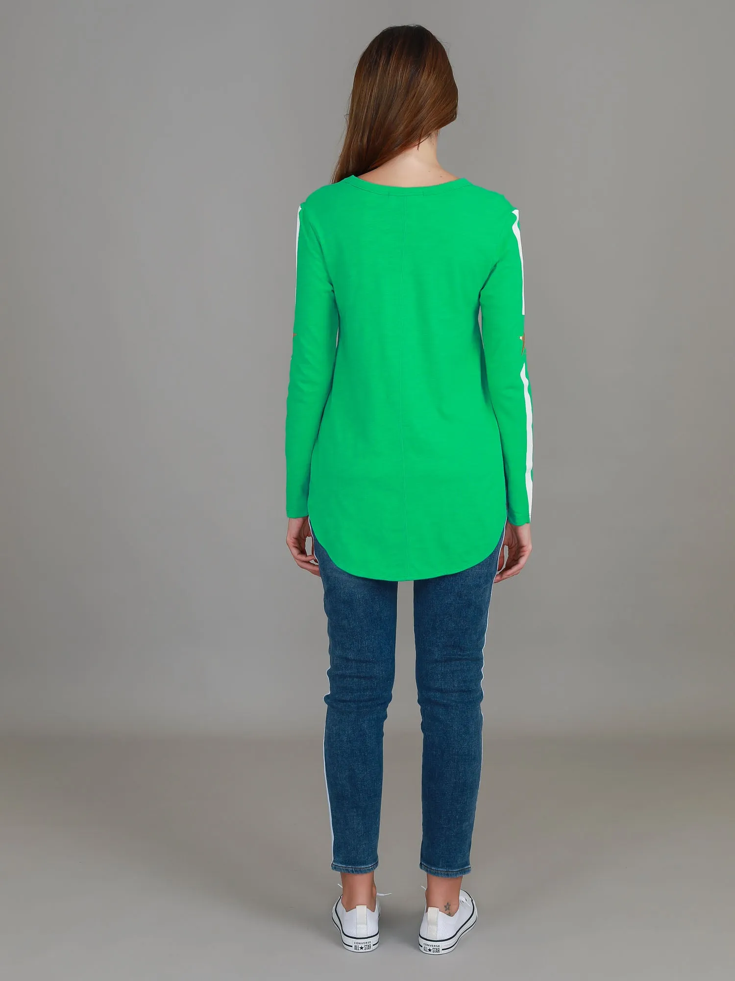Junee Curved Hem T Shirt