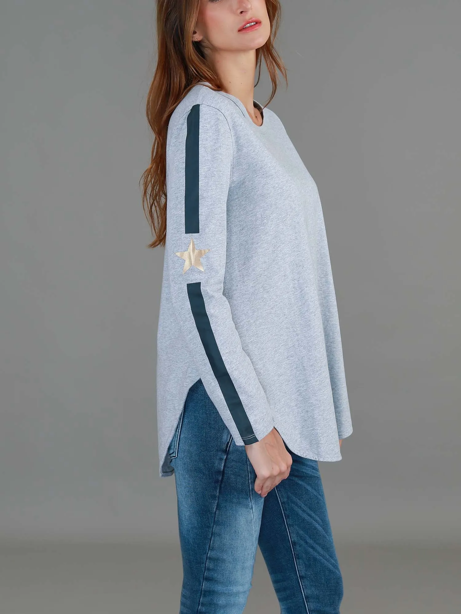 Junee Curved Hem T Shirt