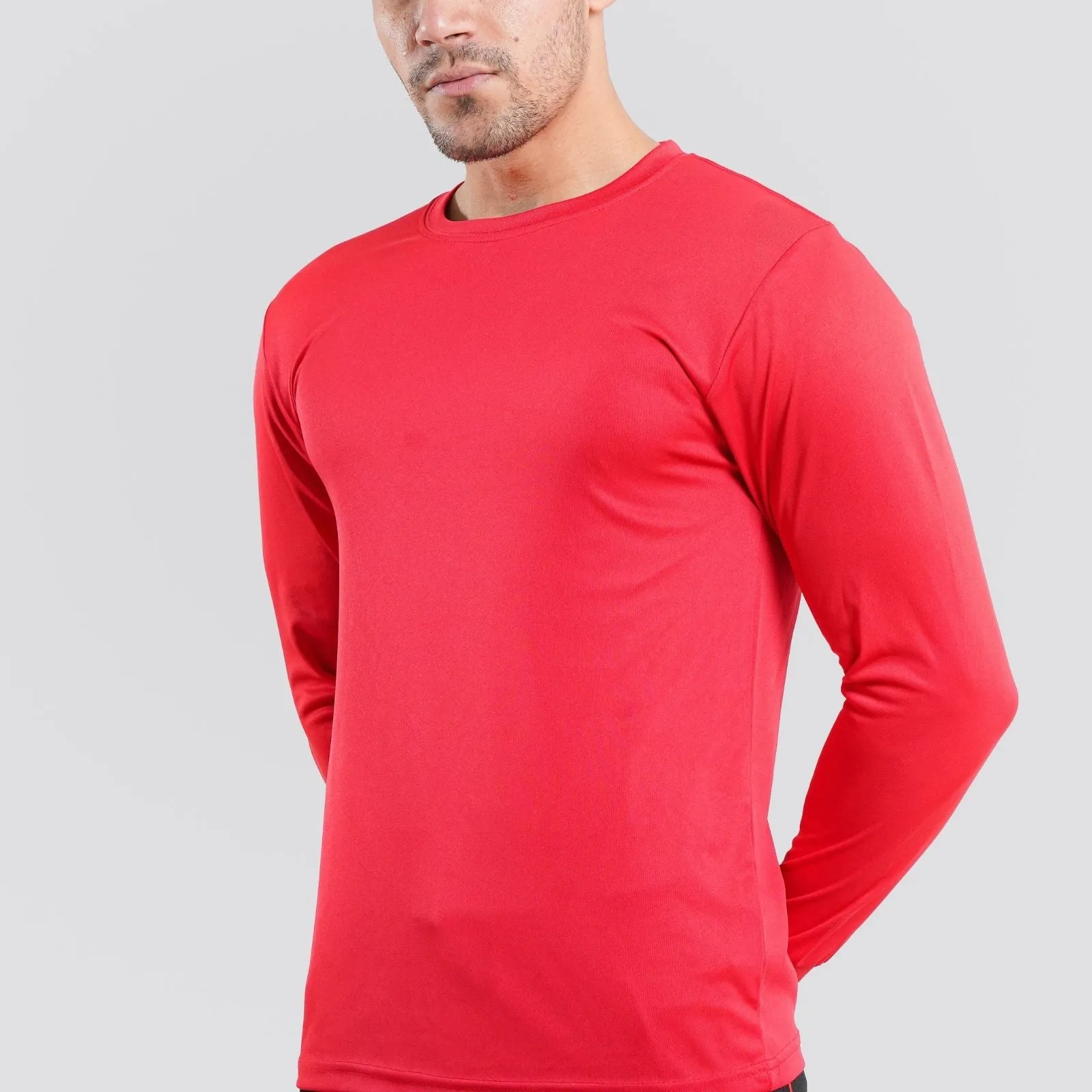 Long Sleeve Dry Fit Red Tee Shirt |  Pack of 6