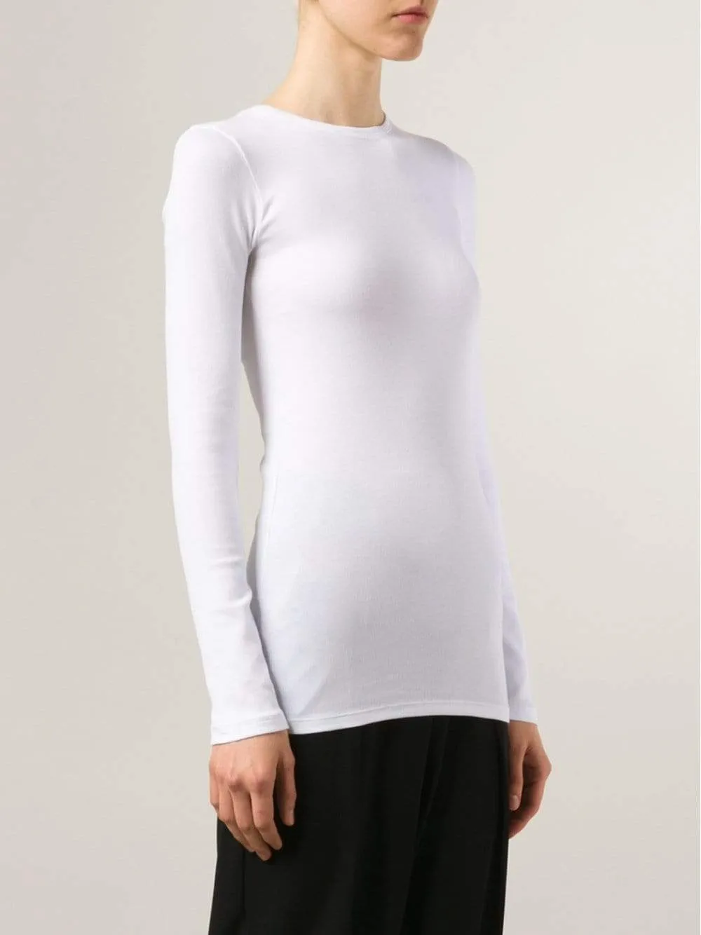 Long-Sleeve Ribbed Tee
