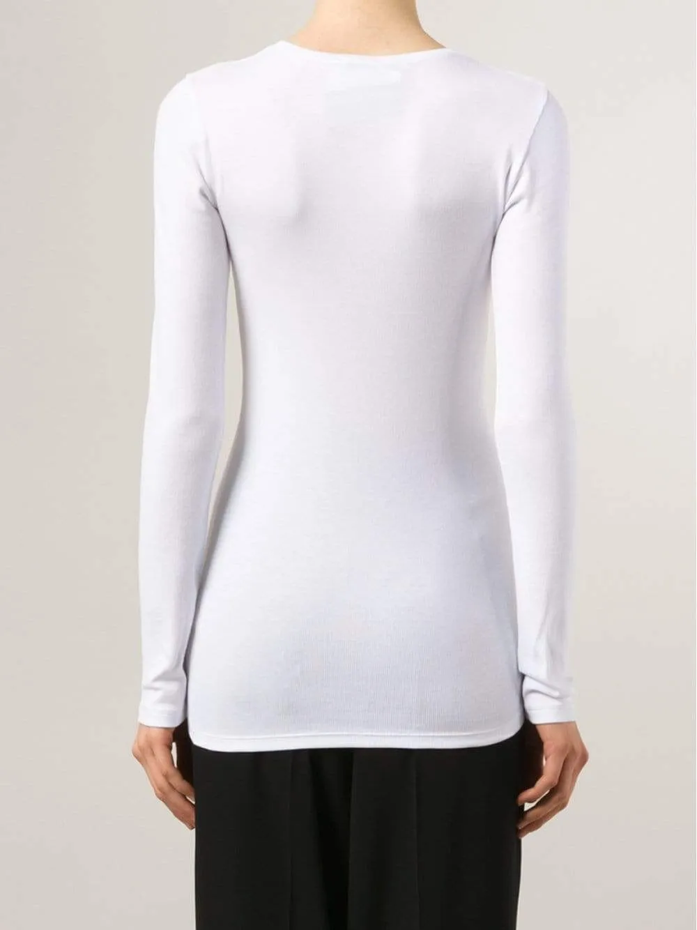 Long-Sleeve Ribbed Tee