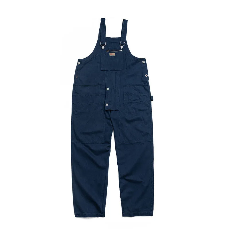 Man Fall Outfits Cargo Pants Vintage One-Piece Overalls Men's Loose Strap Straight Leg Dad Jeans