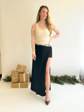 Marilyn Side Slit Skirt