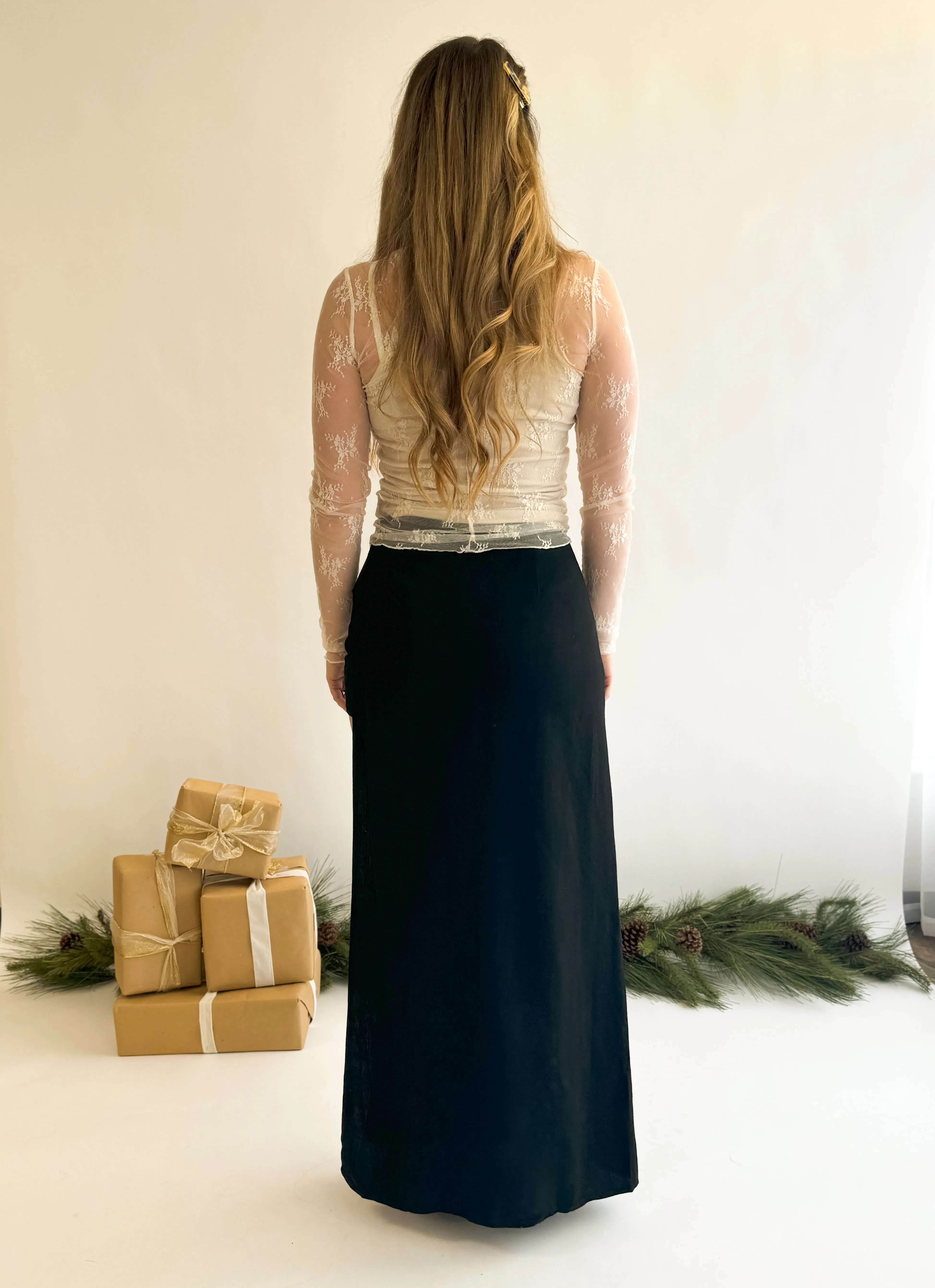 Marilyn Side Slit Skirt