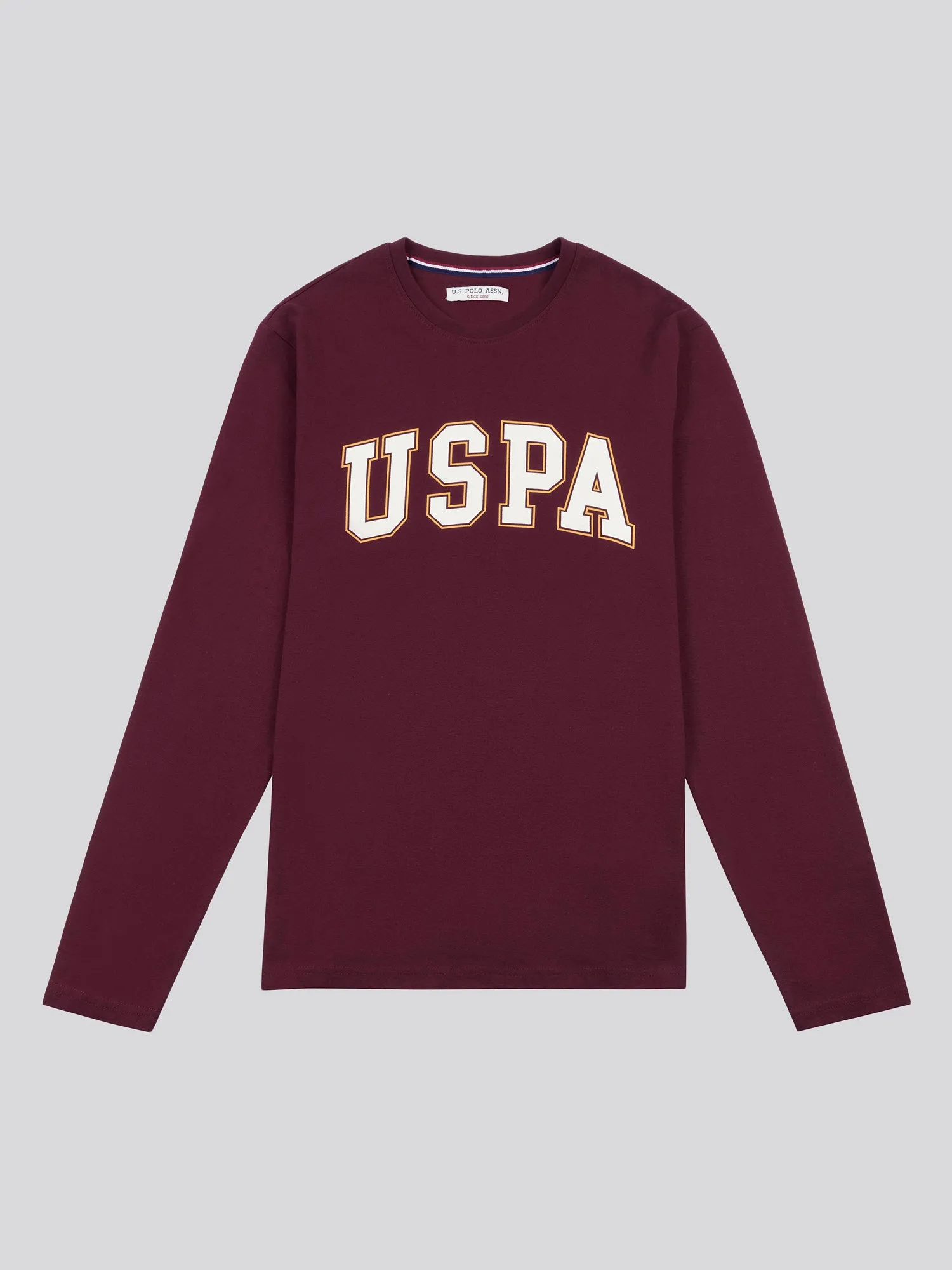 Men Arch Graphic Long Sleeve T-Shirt in Windsor Wine
