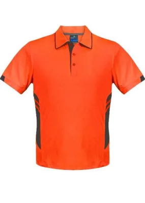 Mens Tasman Polo Neon Orange/Black