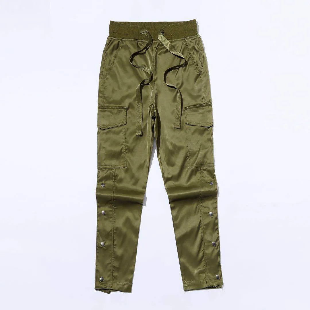 Men's Velcro Buttoned Cargo Pants