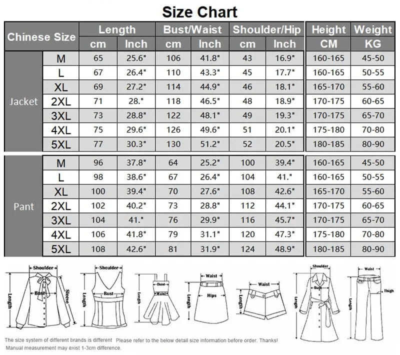 Men's Windproof Outdoor Sports Tracksuit Set - Big Size Sweatpants and Jacket
