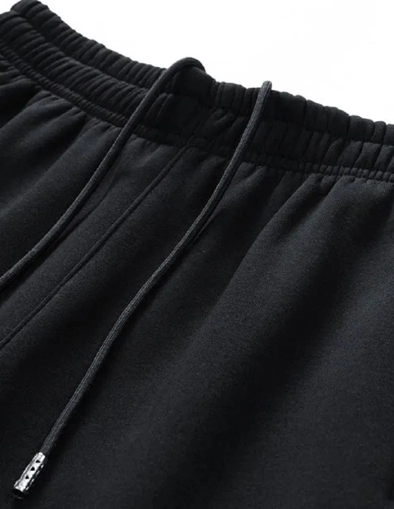 Men's Windproof Outdoor Sports Tracksuit Set - Big Size Sweatpants and Jacket