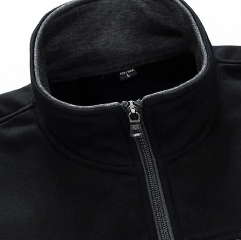 Men's Windproof Outdoor Sports Tracksuit Set - Big Size Sweatpants and Jacket