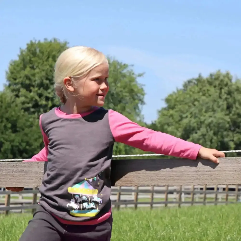 Merry Go Round Long Sleeve T-Shirt by Little Rider