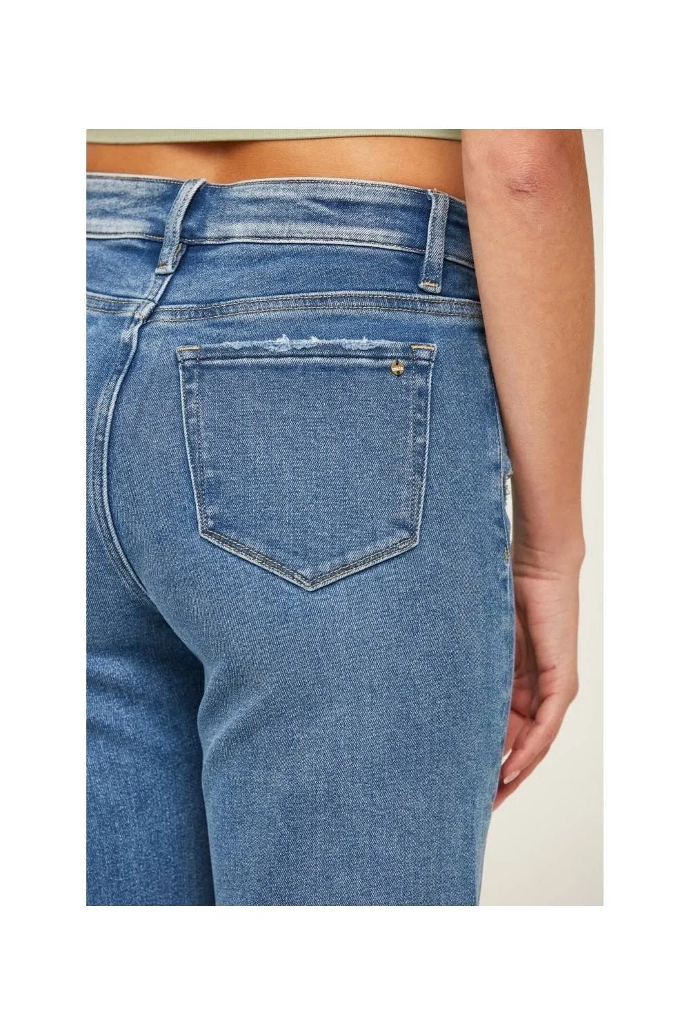 Mica Denim High Rise Straight Leg
