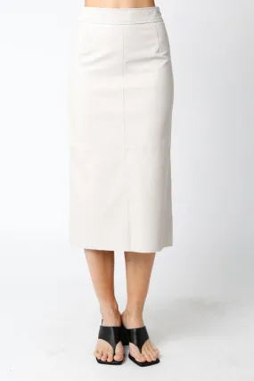 Molly Leather Midi Skirt