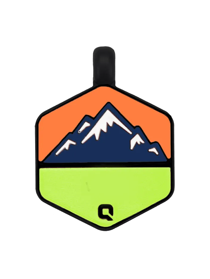 Neon Mountain Silicone Dog ID Tag