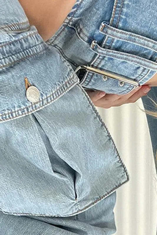 PA888 Low Waist Wide Leg Denim Jean Pants