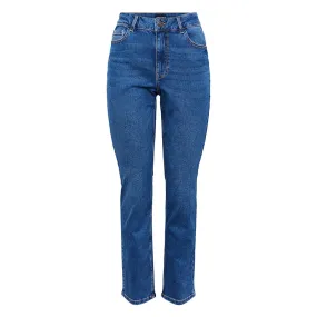 Pieces Straight Leg High Waist Jeans