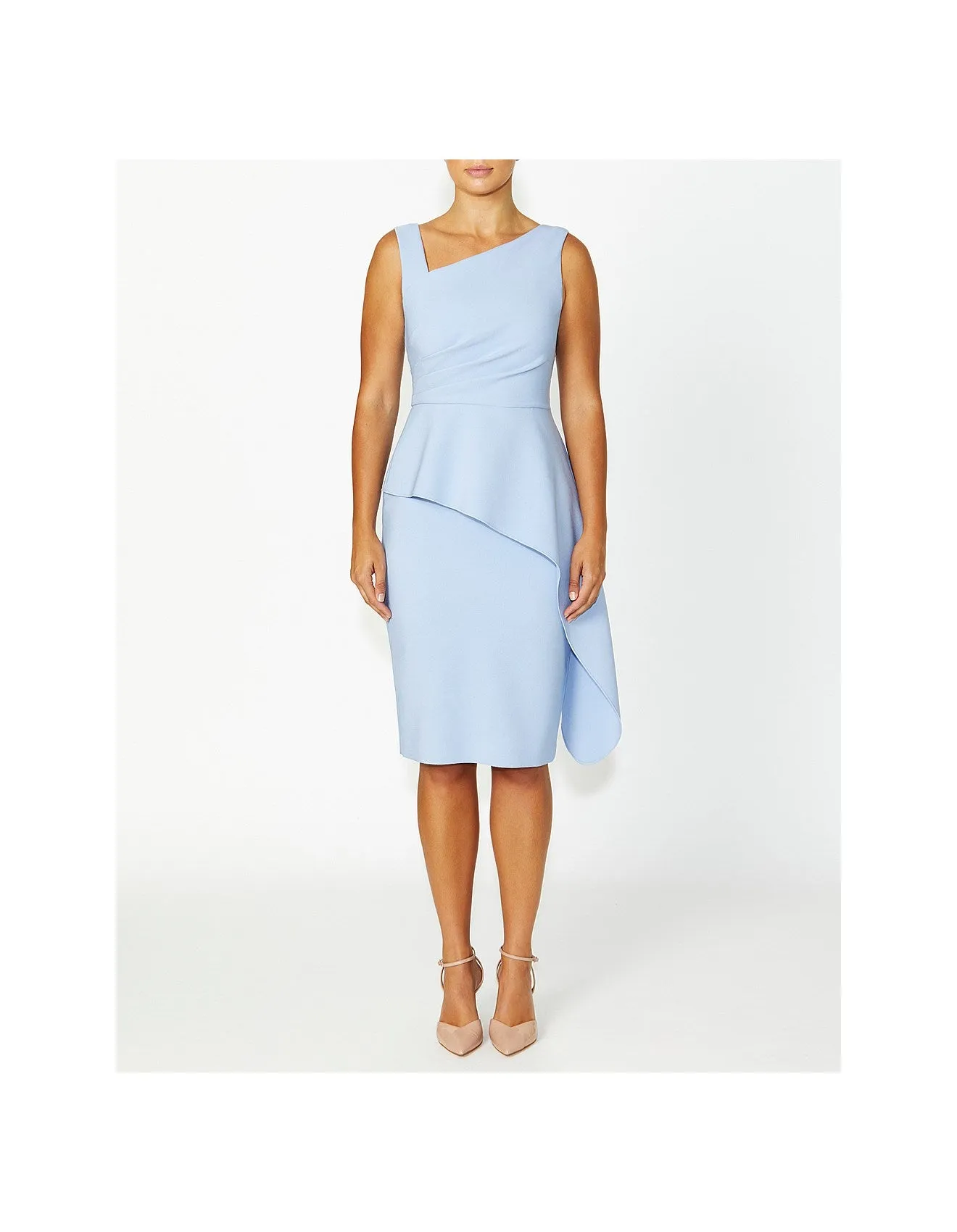 Powder Blue Crepe Dress