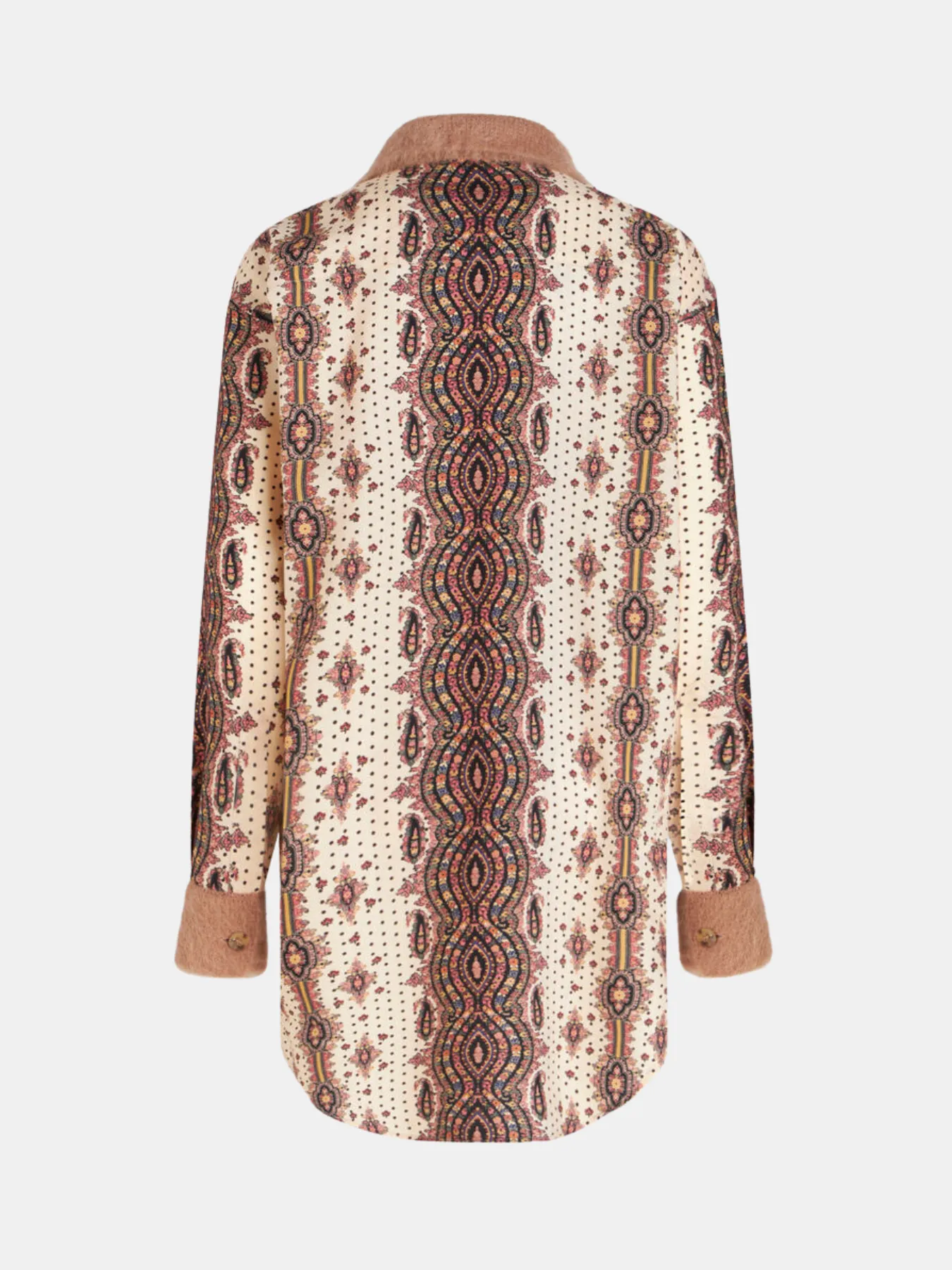 Printed Wool and Silk Shirt - White/Multi