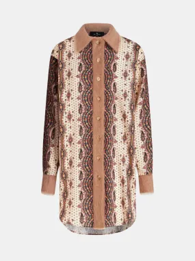 Printed Wool and Silk Shirt - White/Multi