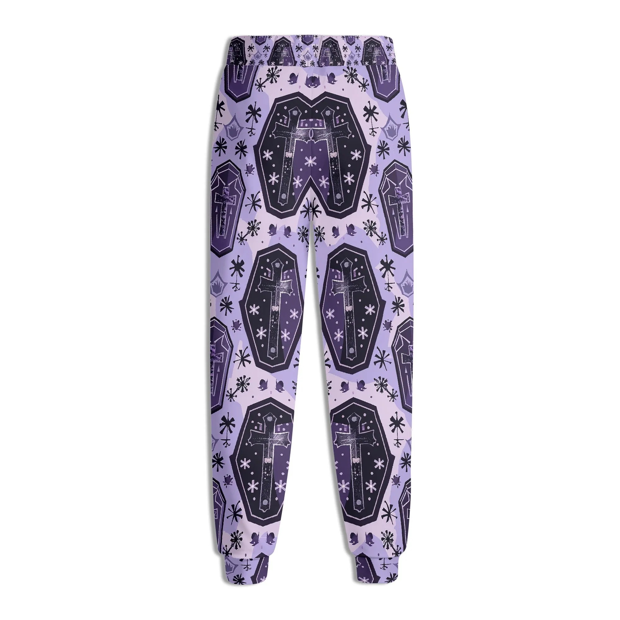 Purple Cross Coffins Joggers Sweatpants