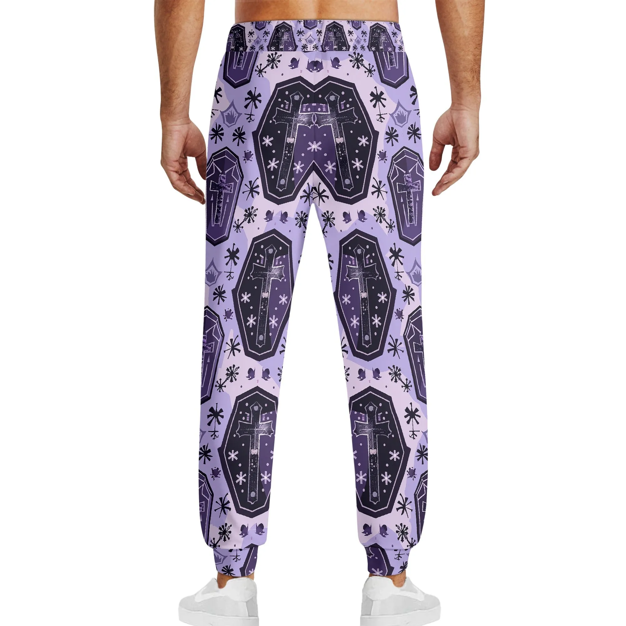 Purple Cross Coffins Joggers Sweatpants