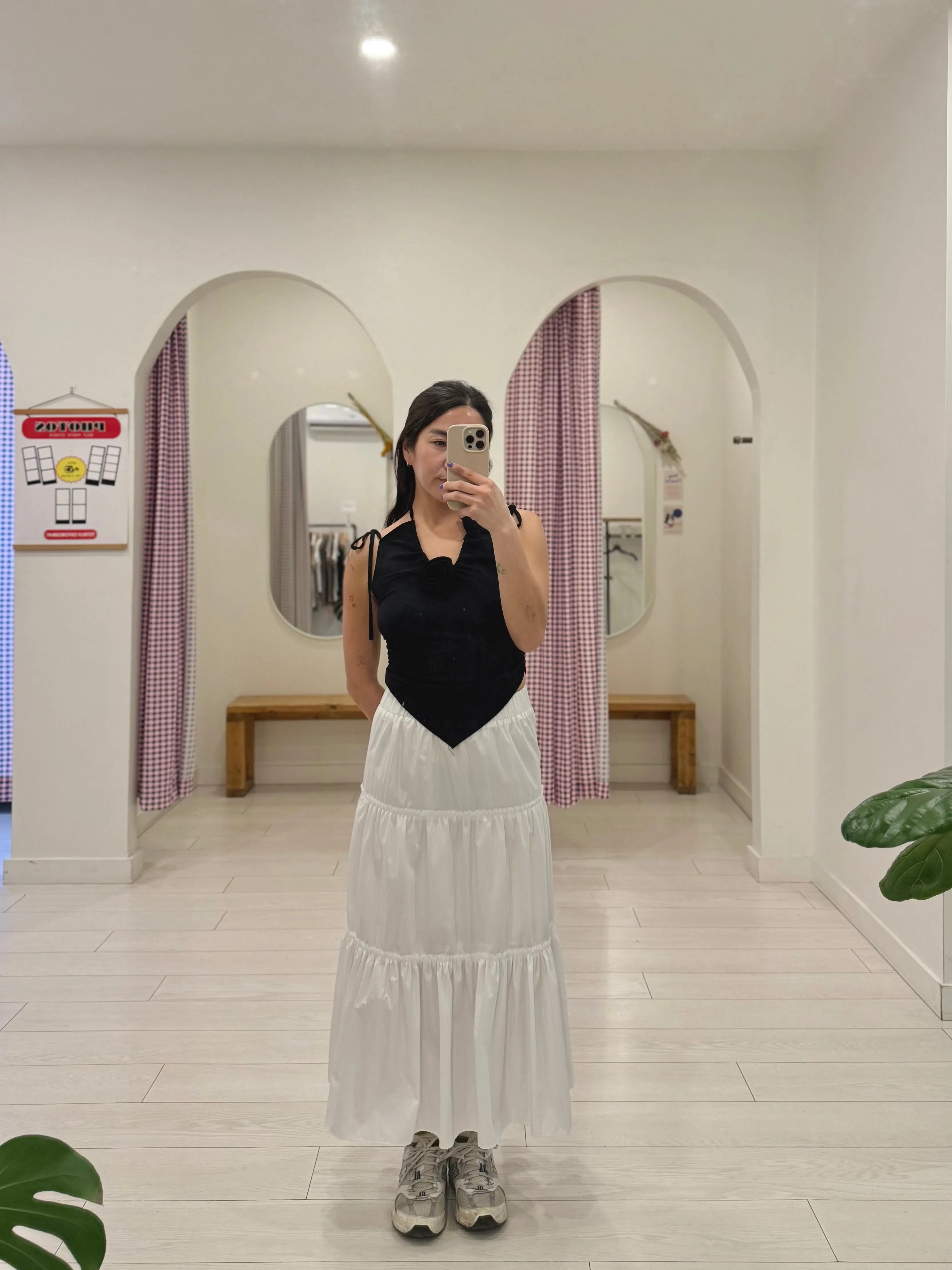 RESSY Maxi tiered skirt